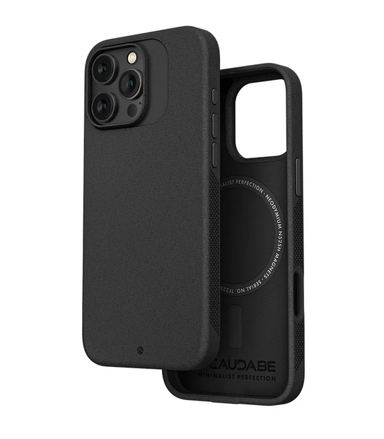 Caudabe Synthesis Phone Case (Black) with Magsafe for iPhone 16 Pro Max / iPhone 16 Pro / iPhone 16