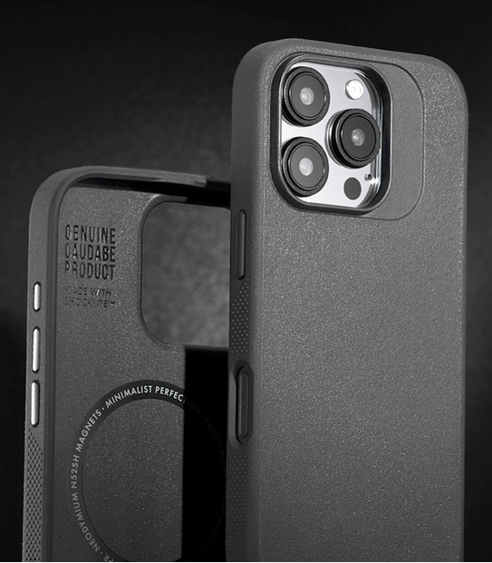 Caudabe Synthesis Phone Case (Black) with Magsafe for iPhone 16 Pro Max / iPhone 16 Pro / iPhone 16