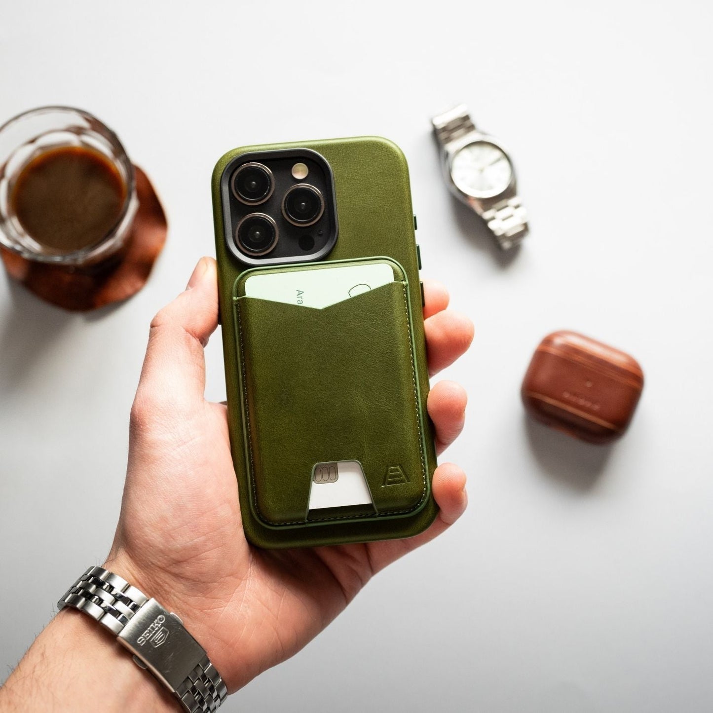 Andar Aspen Mag Bundle (Moss) for iPhone 15 Pro Max / iPhone 15 Pro